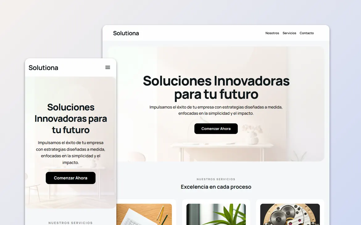 Ejemplo de web corporativa